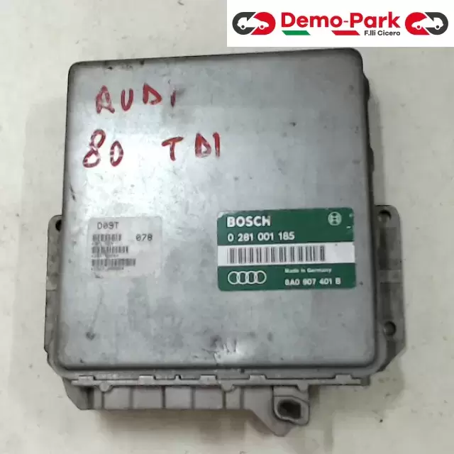 CENTRALINA MOTORE Audi 80 - 1.9 TDI BOSCH 0 281 001 185     8A0 907 401 B 0