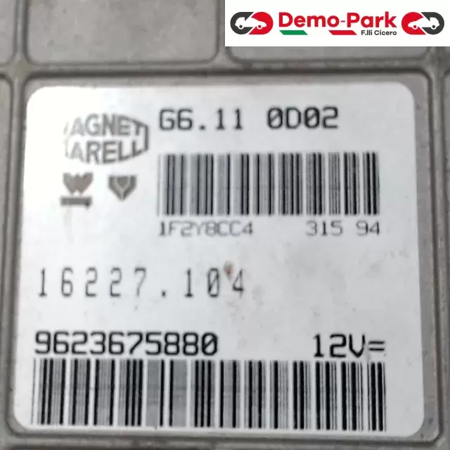 CENTRALINA MOTORE Peugeot 106 - 1.4 MAGENTI MAERELLI G6.11 0D02    16227.104 1