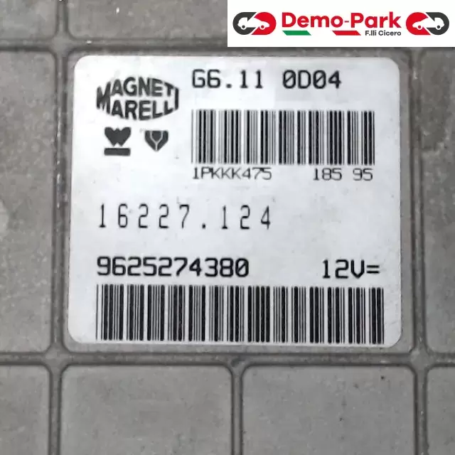 CENTRALINA MOTORE Peugeot 106 MAGNETI MARELLI G6.11 0D04    16227.124 1