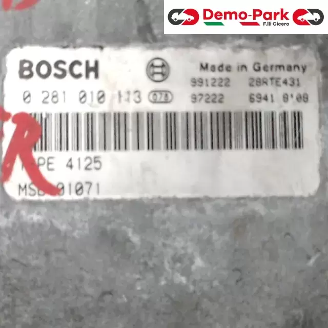 CENTRALINA MOTORE Land Rover Freelander - 2.0 D BOSCH 0 281 010 113  MSB101071 1