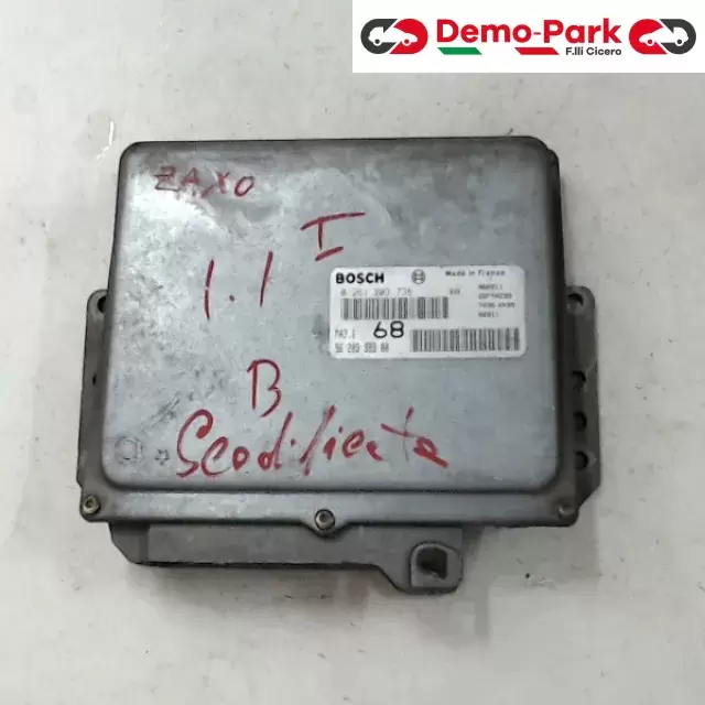 CENTRALINA MOTORE CitroЁn SAXO - 1.1 BOSCH 0 261 203 736   MA3.1   96 203 989 80 0