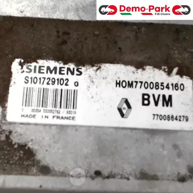 CENTRALINA MOTORE Renault CLIO - 1.2 SIEMENS S101729102G         HOM7700854160 1