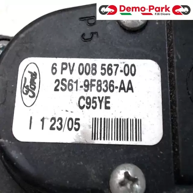PEDALE ACCELERATORE   Ford FIESTA - 1.4 TDCI 6PV 008 567 - 00 1