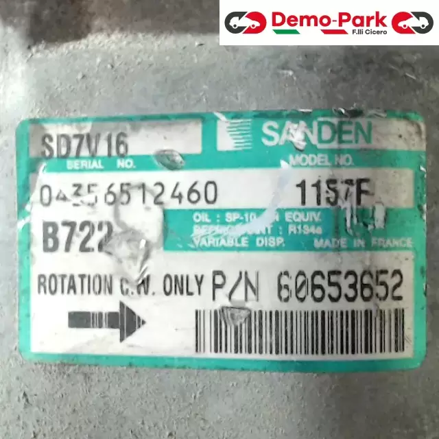 COMPRESSORE ARIA CONDIZIONATA Alfa Romeo 147 - 1.9 JTD  0