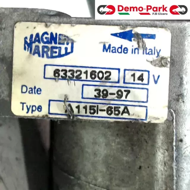 ALTERNATORE Fiat PUNTO I SERIE - 1.1  0