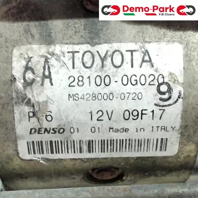 MOTORINO AVVIAMENTO Toyota COROLLA VERSO - 2.0 TD  1
