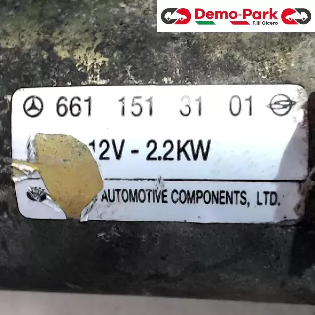 MOTORINO AVVIAMENTO Ssangyong MUSSO - 2.9 TDI  1