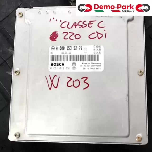 CENTRALINA MOTORE MERCEDES C220 CDI Mercedes-benz C 220 CDI BOSCH 0 281 010 851    A 000153 52 79 0