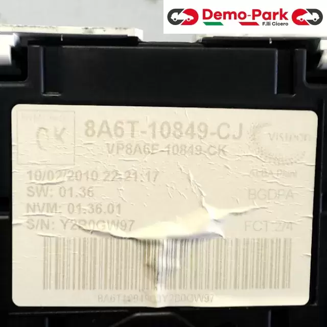 QUADRO STRUMENTI 8A6T-10849-CJ Ford FIESTA - 1.4 TDCI  2