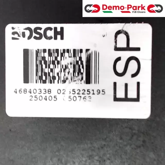 ABS ESP 166 2.4 JTD 0265225195 Alfa Romeo 166 - 2.4 JTD BOSCH 46840338 0