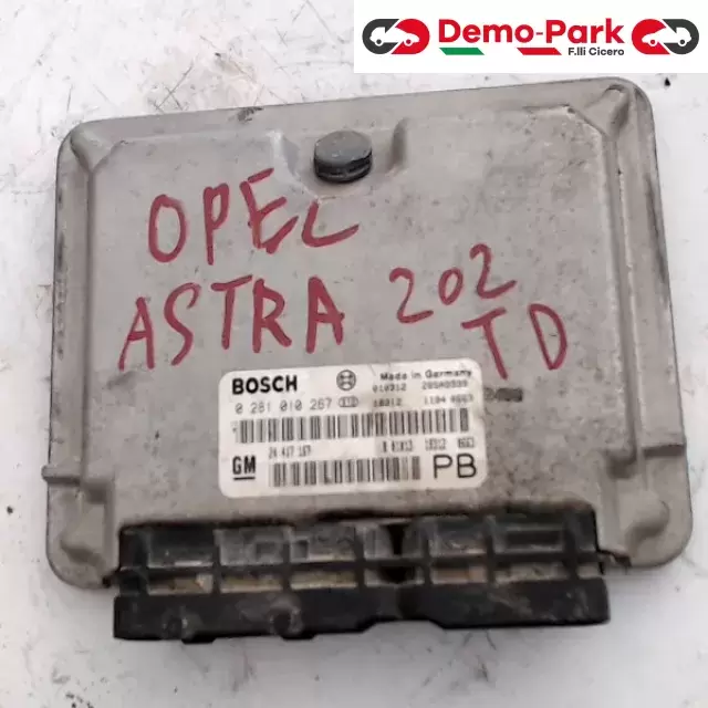 CENTRALINA MOTORE Opel ASTRA 202 TD BOSCH 0 281 010 267   24 417 167 0