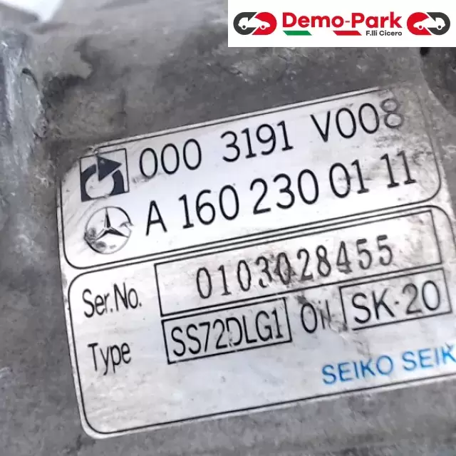 COMPRESSORE CLIMATIZZATORE Smart FORTWO 600 BENZ  1