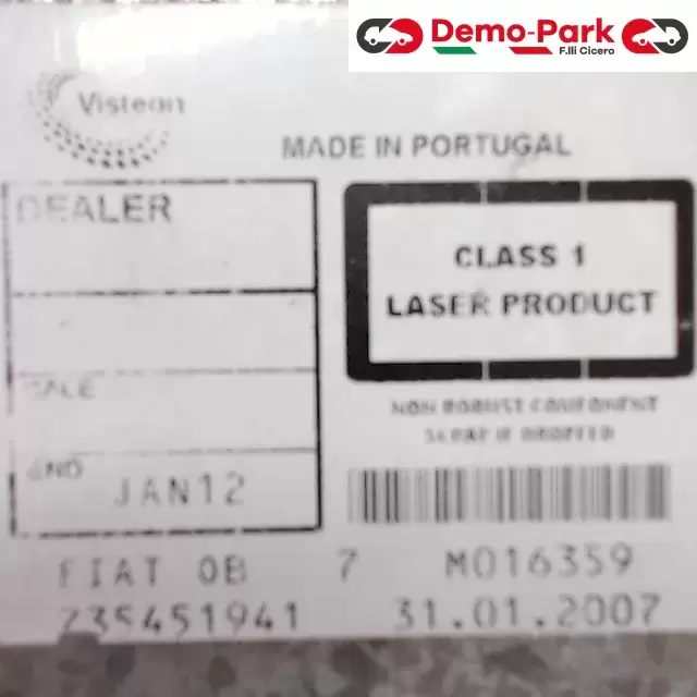 AUTORADIO FIAT BRAVO 735451941 Fiat BRAVO - 1.9 Mjet  2