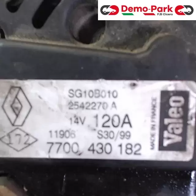 ALTERNATORE  Renault LAGUNA - 1.9 7700 430 182 1