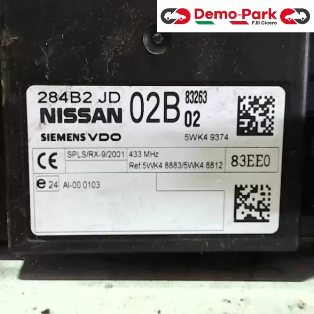 BODY COMPUTER MODULO DI CONTROLLO  Nissan QASHQAI 2.0 DCI 284B2 JD   2