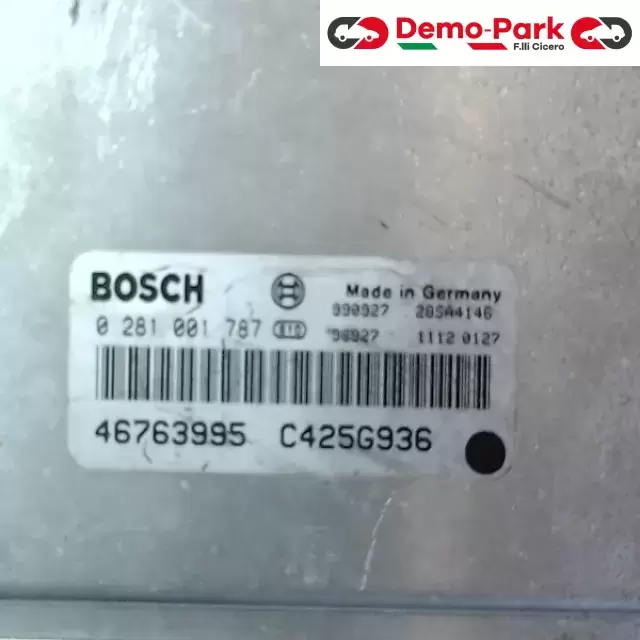 CENTRALINA MOTORE Alfa Romeo 166 2.4 JTD 0 281 001 787 46763995  2