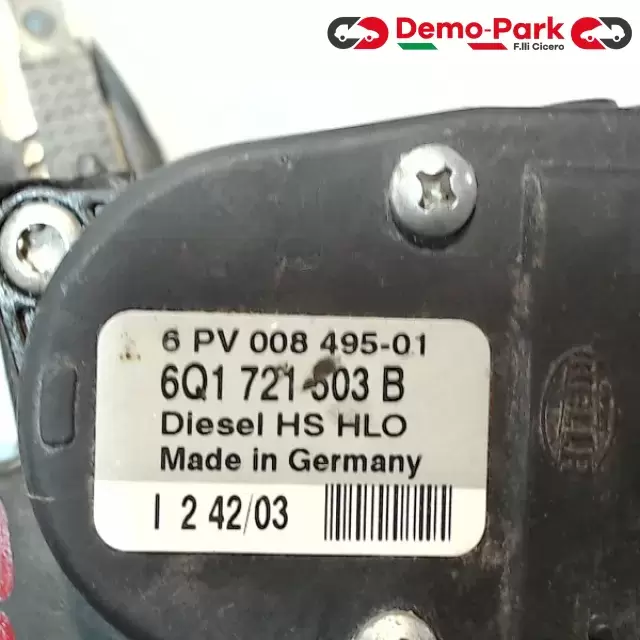 PEDALE ACCELLERATORE VW-AUDI-SEAT-SKODA Volkswagen POLO 9N - 1.4 TDI 6Q1 721 503 B  3