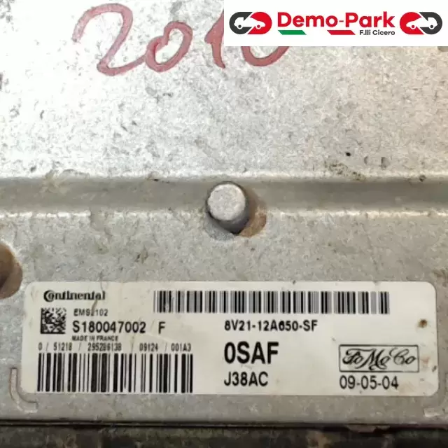 CENTRALINA MOTORE Ford FIESTA VI 1.2 8V21-12A650-SF 2