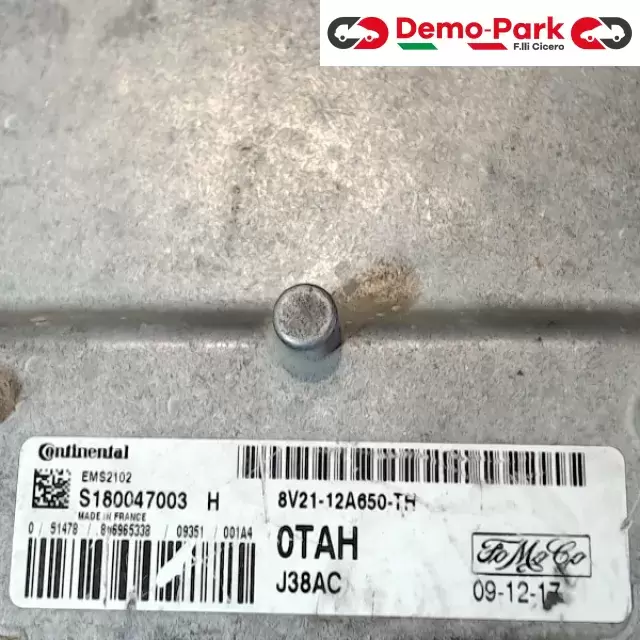 CENTRALINA MOTORE Ford FIESTA VI 1.4 8V21-12A650-TH 2