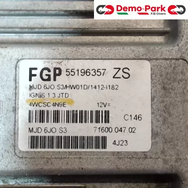 CENTRALINA MOTORE Suzuki IGNIS 1.3 DDIS 55196357 2