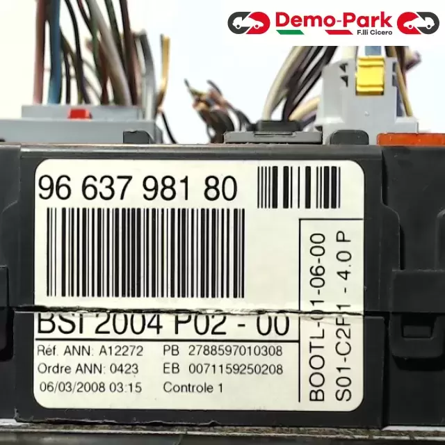 BODY COMPUTER  Peugeot 308 - 1.6 HDI 96 637 981 80 2