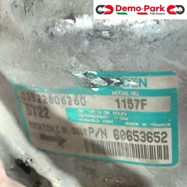 COMPRESSORE ALFA ROMEO 147 1.9 JTD Alfa Romeo 147 - 1.9 JTD 60653652 2