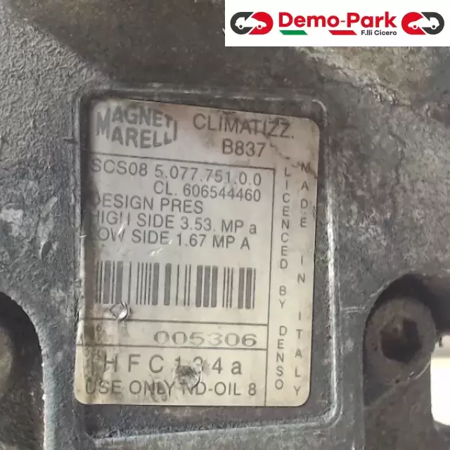 COMPRESSORE FIAT BRAVO 1.9 JTD 105CV Fiat BRAVO - 1.9 JTD 507775100 2
