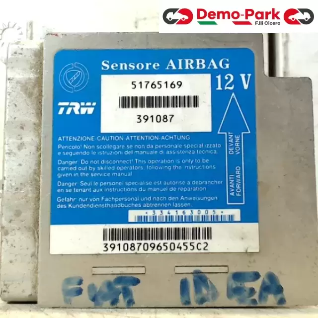 CENTRALINA AIRBAG FIAT IDEA Fiat IDEA 51765169 1