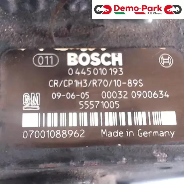 POMPA INIEZIONE OPEL INSIGNIA Opel INSIGNIA - 2.0 MJET 0445010193 1