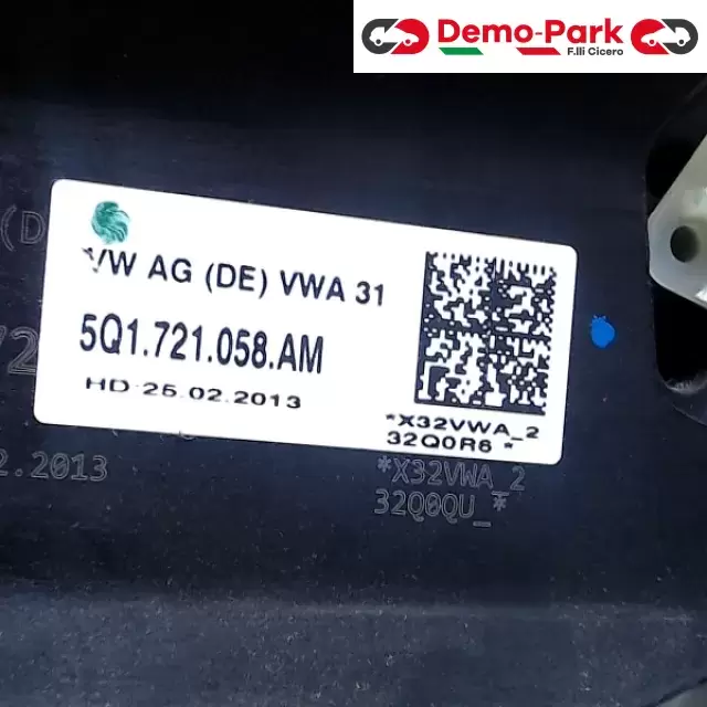 PEDALE FRENO VOLKSWAGEN GOLF 7 Volkswagen GOLF 7 1.6 TDI 5Q1721058AM 1