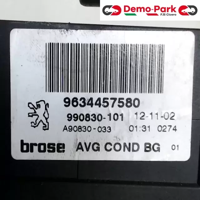 MOTORINO ALZAVETRO ANT SX PEUGEOT 307  Peugeot 307 9634457580 1