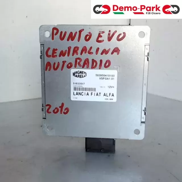 CENTRALINA AUTORADIO FIAT PUNTO EVO Fiat GRANDE PUNTO EVO 1.3 MJET 51833517 0