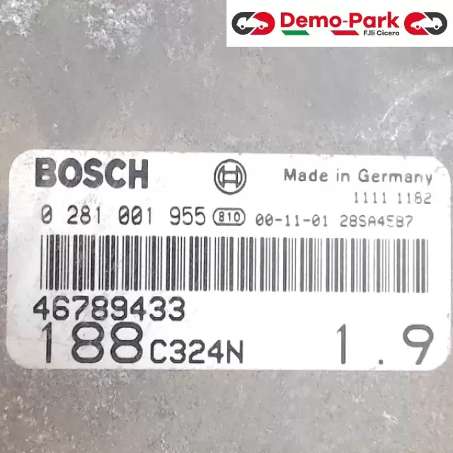 CENTRALINA MOTORE FIAT PUNTO Fiat PUNTO 188 3P 46789433 1