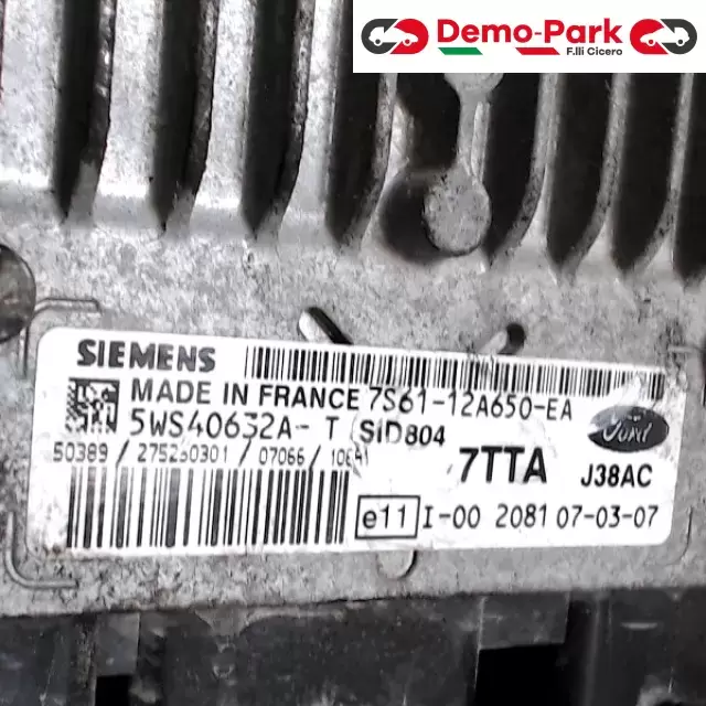 CENTRALINA MOTORE FORD FIESTA Ford FIESTA  1.4 TDCI 7TTA 1