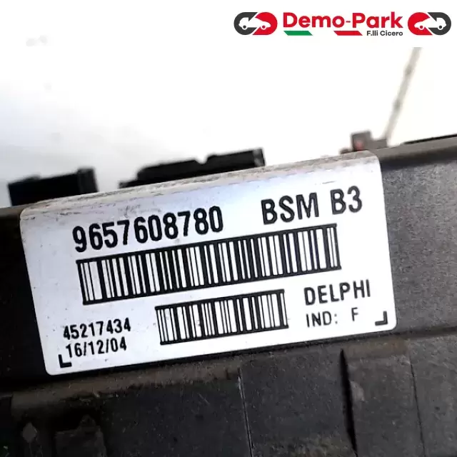 BODY COMPUTER PEUGEOT 206 Peugeot 206 - 1.4 HDI 9657608780 1