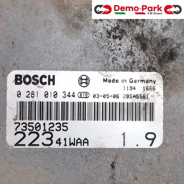 CENTRALINA MOTORE FIAT DOBLO Fiat DOBLÒ - 1.9 JTD 73501235 1