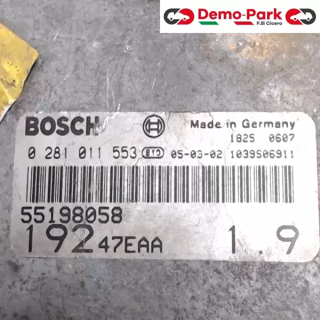 CENTRALINA MOTORE FIAT STILO Fiat STILO - 1.9 JTD 55198058 1