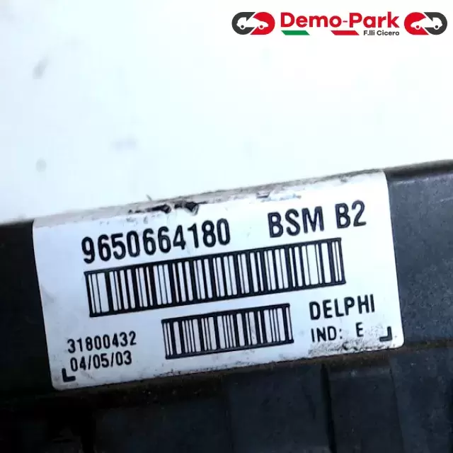 CENTRALINA PORTA FUSIBILI PEUGEOT 206 Peugeot 206 I SERIE 1.1 9650664180 1