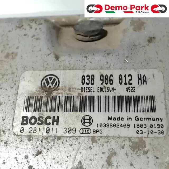 CENTRALINA MOTORE SKODA OCTAVIA Skoda OCTAVIA - 1.9 TDI 038906012HA 1