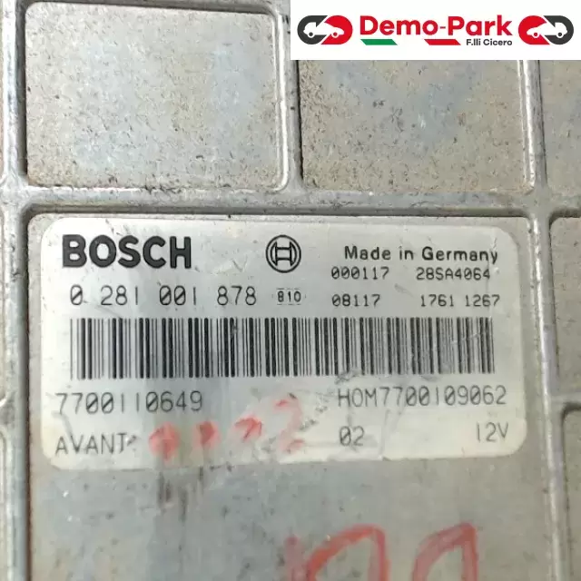 CENTRALINA MOTORE RENAULT CLIO  Renault CLIO 1.9 DTI 7700110649 1