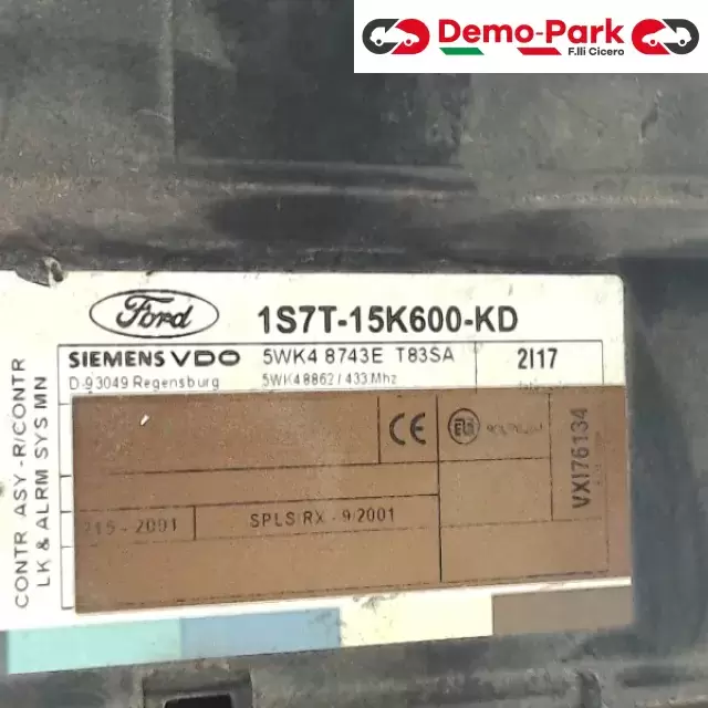 CHIUSURA CENTRALIZZATA FORD FOCUS  Ford FOCUS I 1.8 TDCI 1S7T-15K600-KD 1