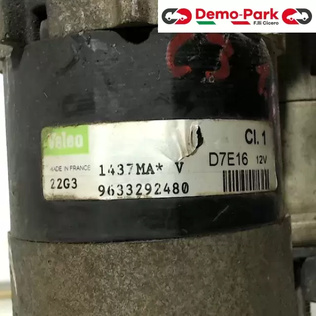 MOTORINO D'AVVIAMENTO CITROEN C3 CitroЁn C3  1.4 B D7E16 2