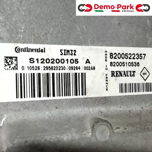 CENTRALINA MOTORE RENAULT CLIO Renault CLIO - 1.2 8200522357 1