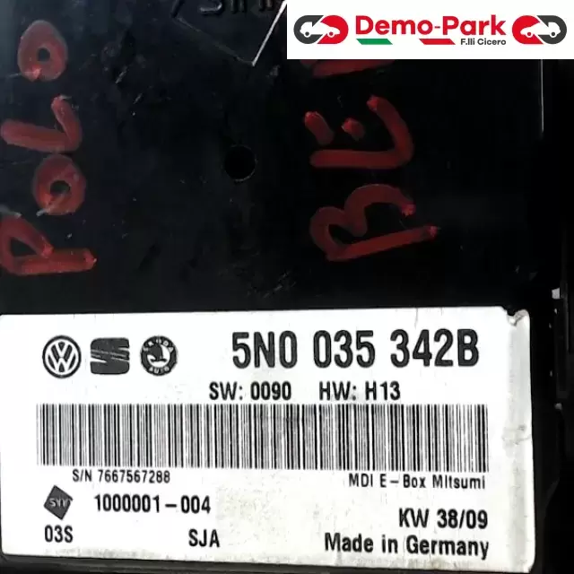 CENTRALINA MODULO INTERFACCIA MULTIMEDIALE  Volkswagen POLO 5N0035342B 1