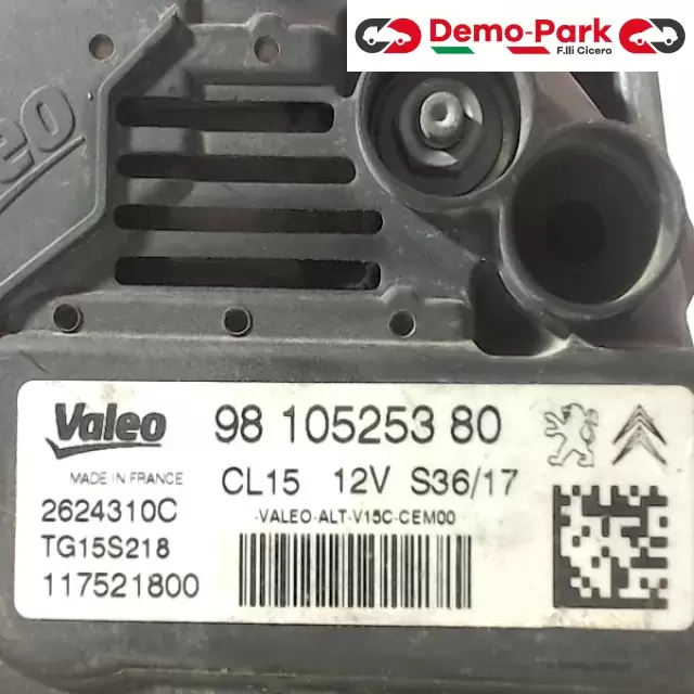 ALTERNATORE PEUGEOT 2008 Peugeot 2008 1.6 HDI TG15S218 2