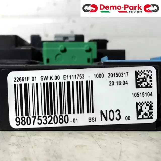 BODY COMPUTER PEUGEOT 208  Peugeot 208 9807532080 1