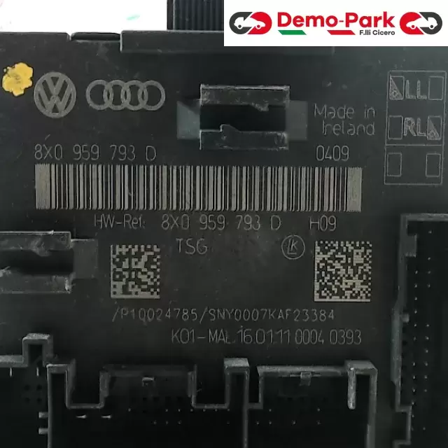 CENTRALINA ALZAVETRI AUDI A1 Audi A1 1.6 TDI 8X0959793D 2