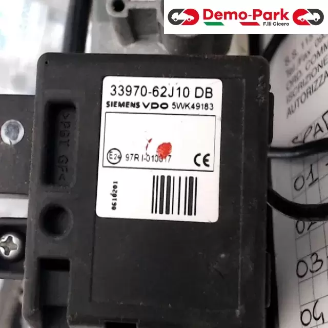 BLOCCASTERZO FIAT 16 SIEMENS Fiat 16 1.9 MJET 33970-62J10 DB 2