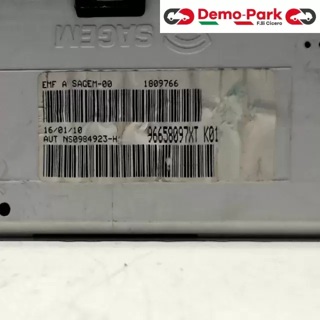 DISPLAY COMPUTER DI BORDO  Peugeot 206 - PLUS 96658097XT K01 0