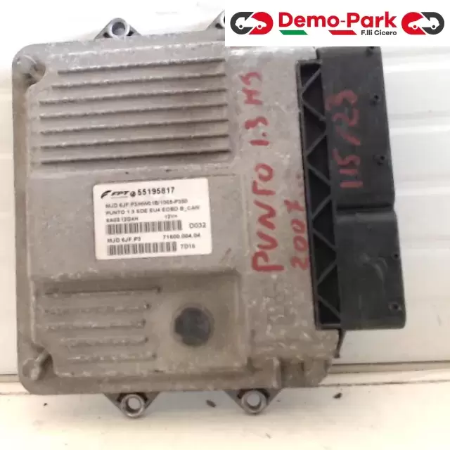 CENTRALINA MOTORE FIAT PUNTO 188 Fiat PUNTO 1.3 M.JET 55195817 0